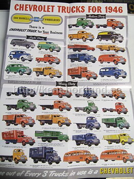 1946 Chevrolet Försäljningsfolder stor utvecklingsbar