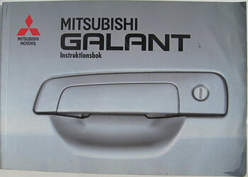 1998 Mitsubishi Galant instruktionsbok