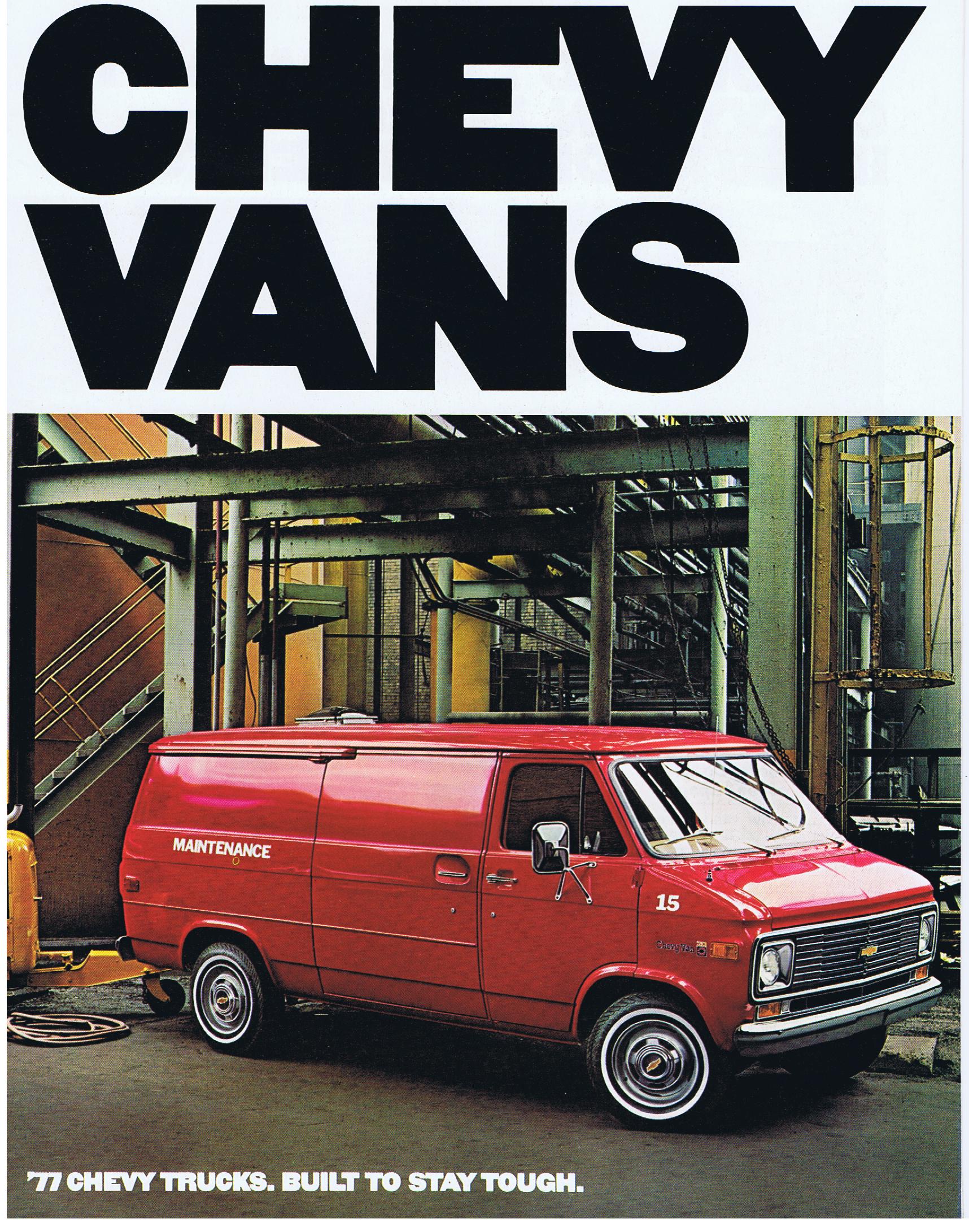 1977 Chevrolet Vans Broschyr