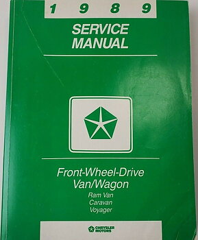 1989 Chrysler Front Wheel Drive Van/Wagon Service Manual