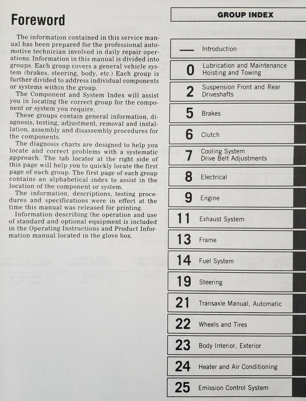 1989 Chrysler Front Wheel Drive Van/Wagon Service Manual - 2