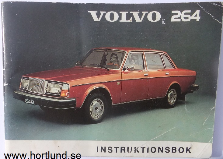 1975 Volvo 264 Instruktionsbok