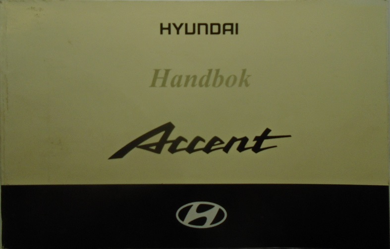2000 Hyundai Accent Handbok 01.00