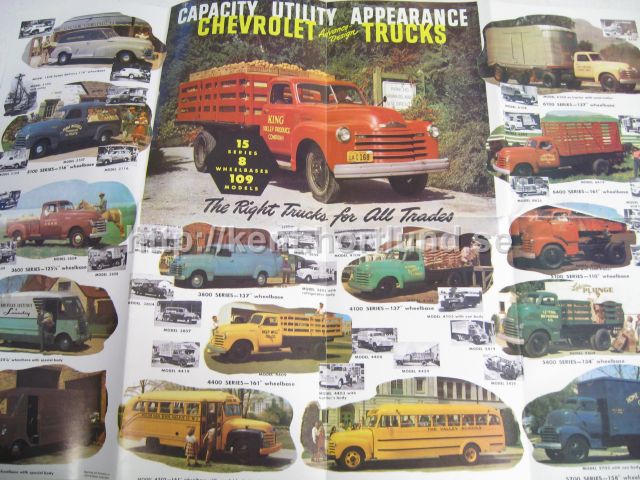 1947 Chevrolet Truck Försäljningsfolder