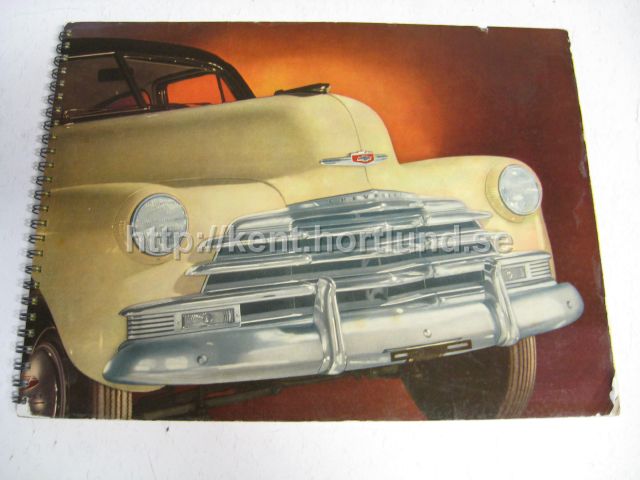 1947 Chevrolet Försäljningsverktyg som ger köparen en möljlighet att se genomskärningar på bilen otroligt ballt tillbehör och defenitivt unikt.