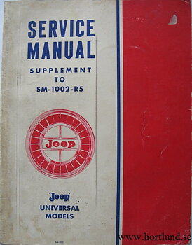 1965 Jeep CJ-5, CJ-5A, CJ-6 and CJ-6A V-6 Service Manual supplement