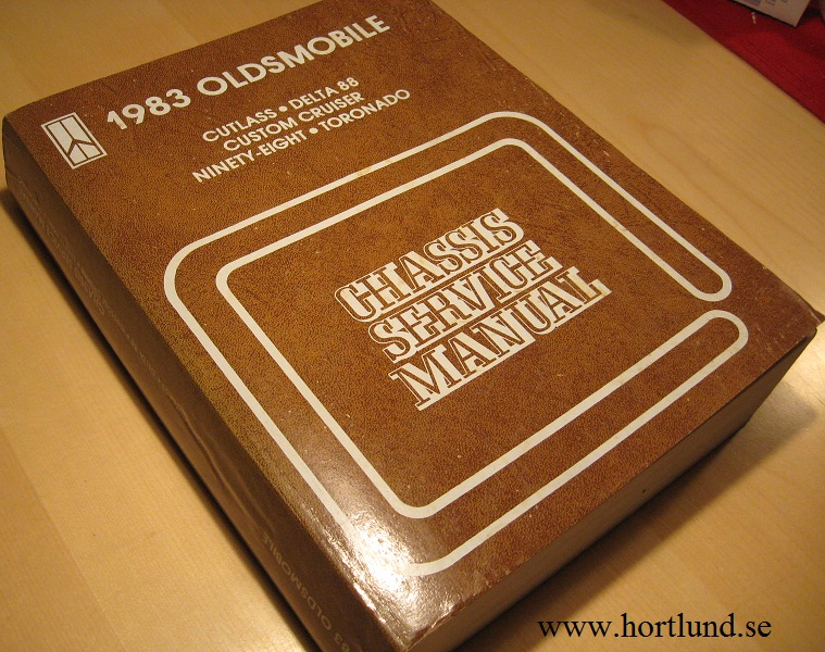 1983 Oldsmobile Cutlass Delta 88 Ninety-Eight Toronado Chassis Service Manual