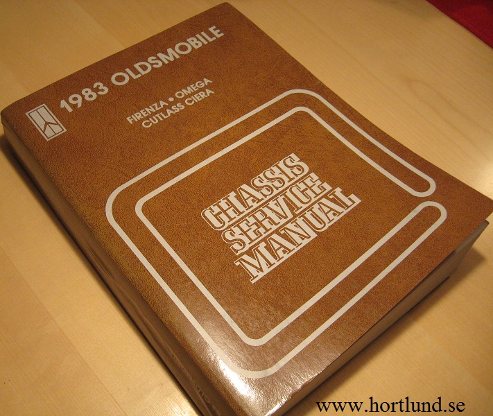 1983 Oldsmobile Firenza, Omega and Cutlass Ciera Service Manual