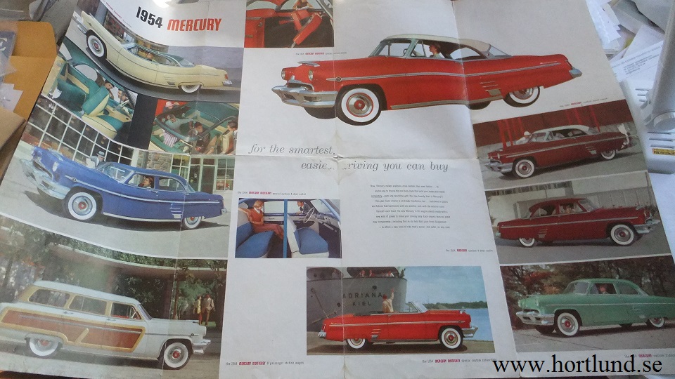 1954 Mercury Stor broschyr - 2