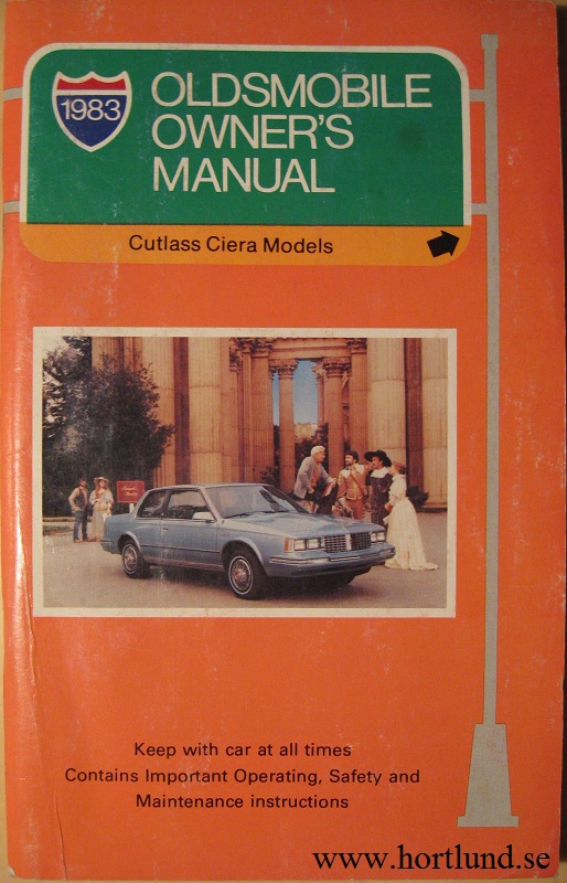 1983 Oldsmobile Cutlass Ciera Owner's Manual