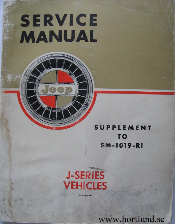 1965 Jeep Truck Service Manual supplement