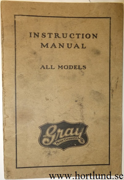1924 Gray Instruction Manual