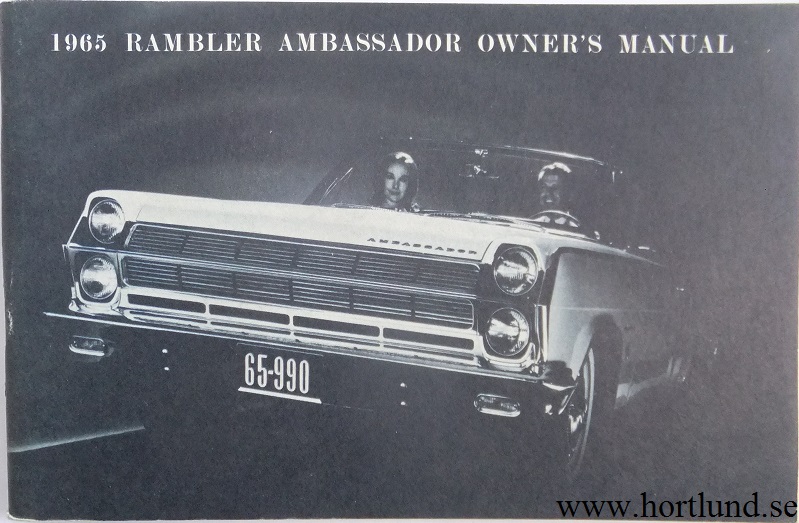 1965 Rambler Ambassador Owner's Manual