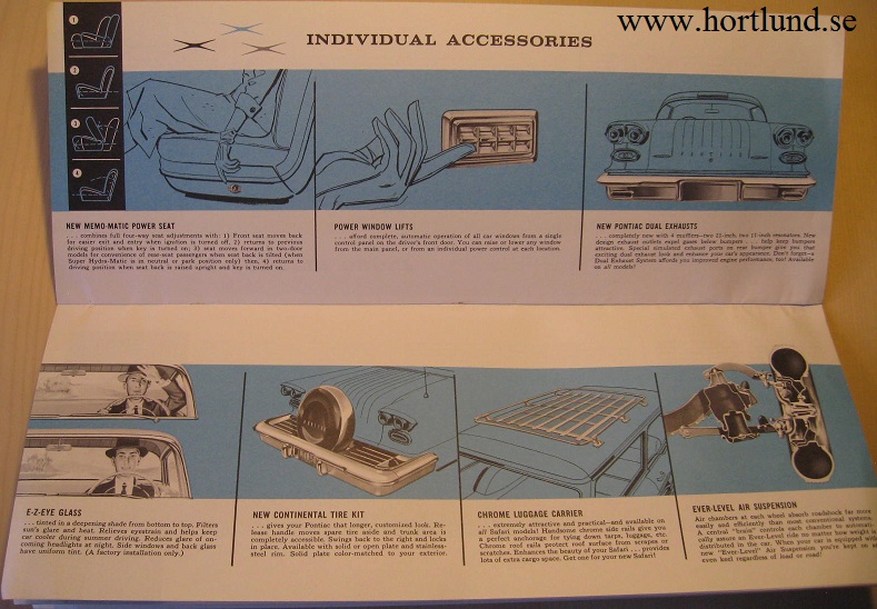 1958 Pontiac Accessories broschyr - 2