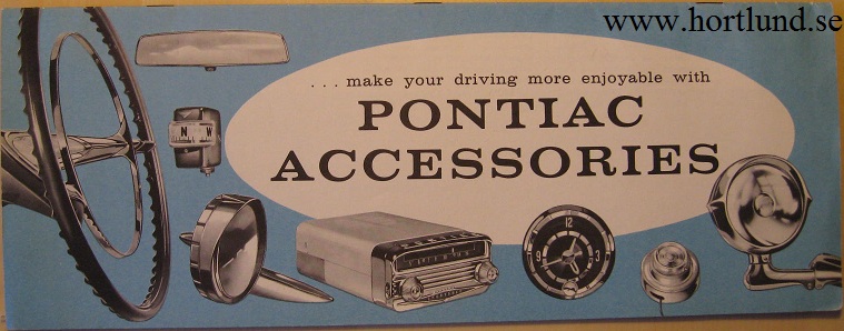 1958 Pontiac Accessories broschyr