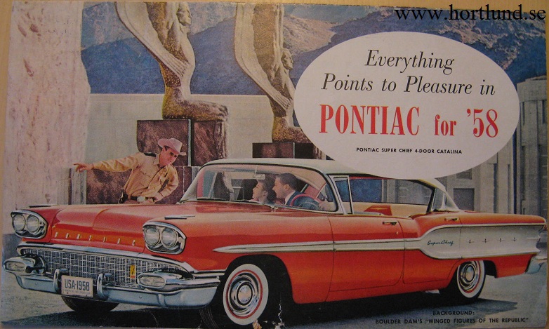 1958 Pontiac Super Chief 4-Door Catalina broschyr