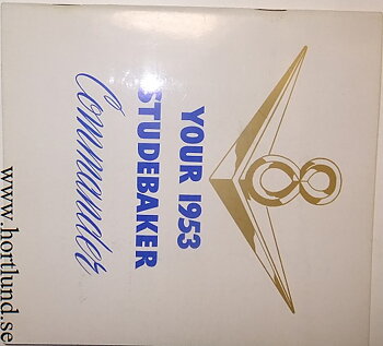 1953 Studebaker Commander Owner's Manual