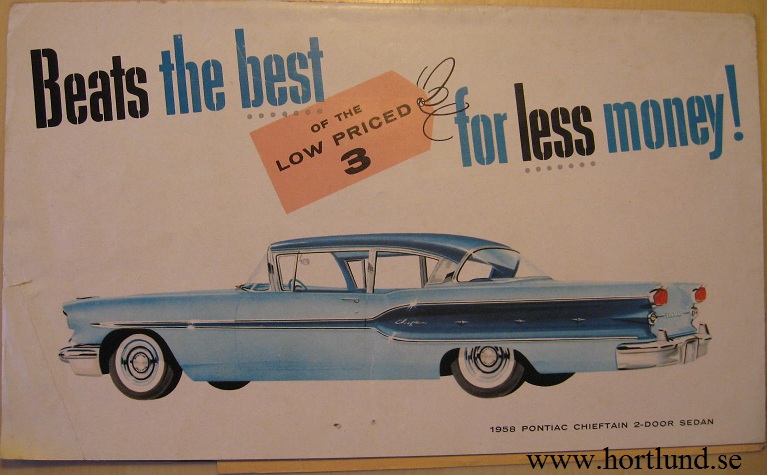 1958 Pontiac Chieftain 2-Door Sedan broschyr