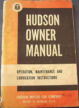1951 Hudson Owner Manual