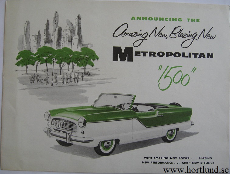 1956 Metropolitan 1500 broschyr
