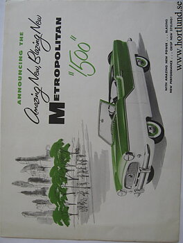 1956 Metropolitan 1500 broschyr