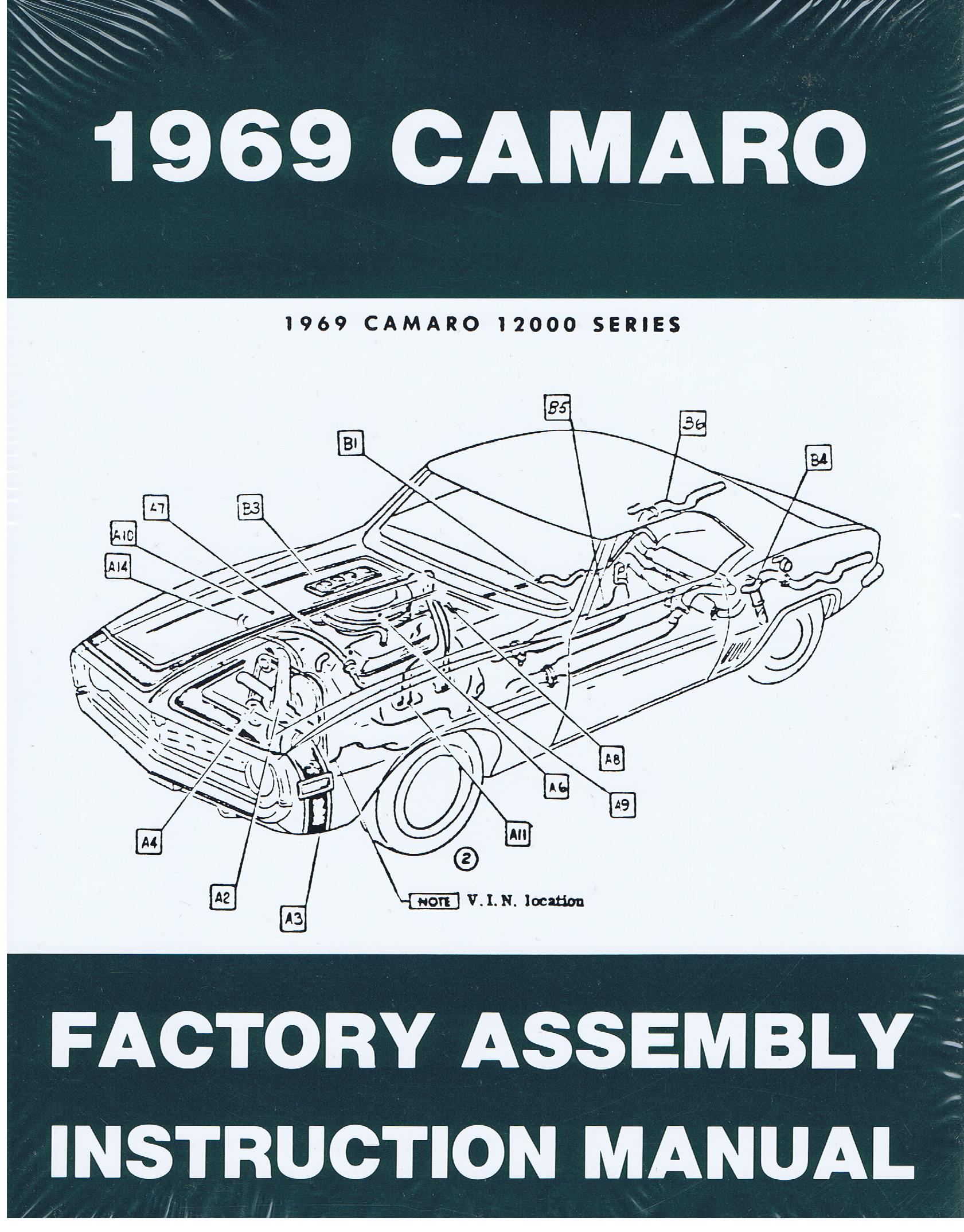 1969 Chevrolet Camaro Factory Assembly Instruction Manual