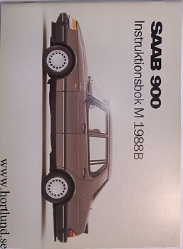 1988B SAAB 900 Instruktionsbok