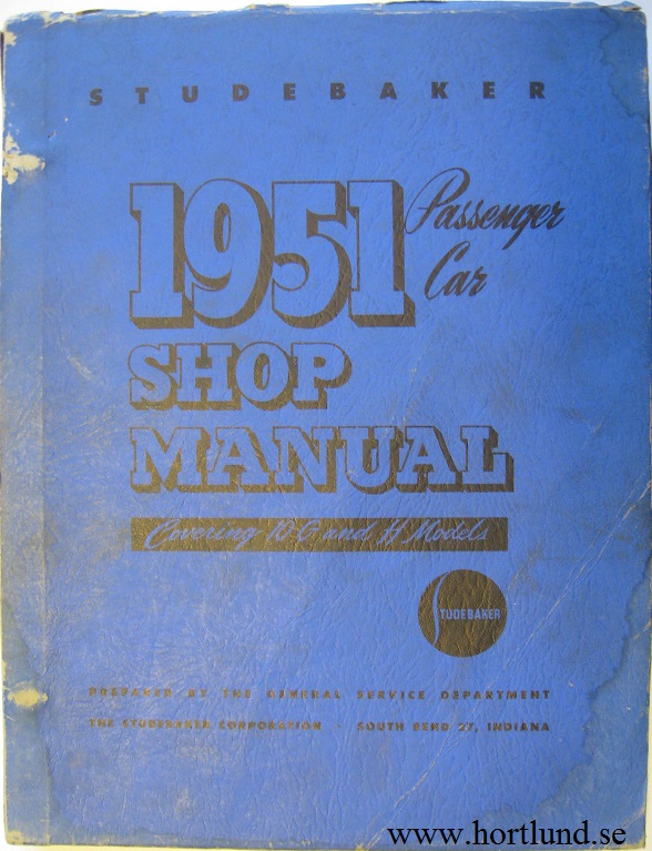 1951 Studebaker Shop Manual