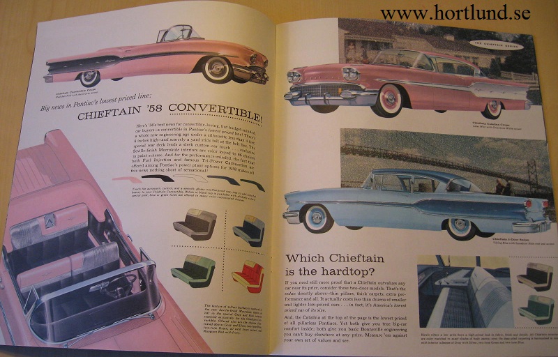 1958 Pontiac Lyxbroschyr alla modeller - 2
