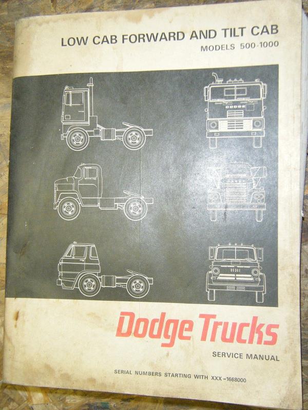 1967 Dodge Trucks Models 500-1000 Service Manual