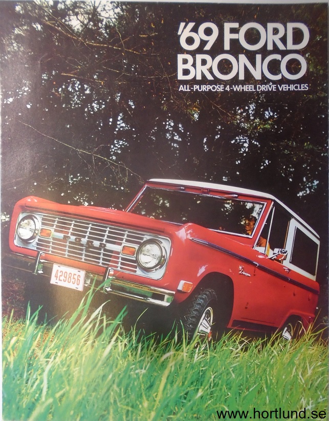 1969 Ford Bronco broschyr 8/68
