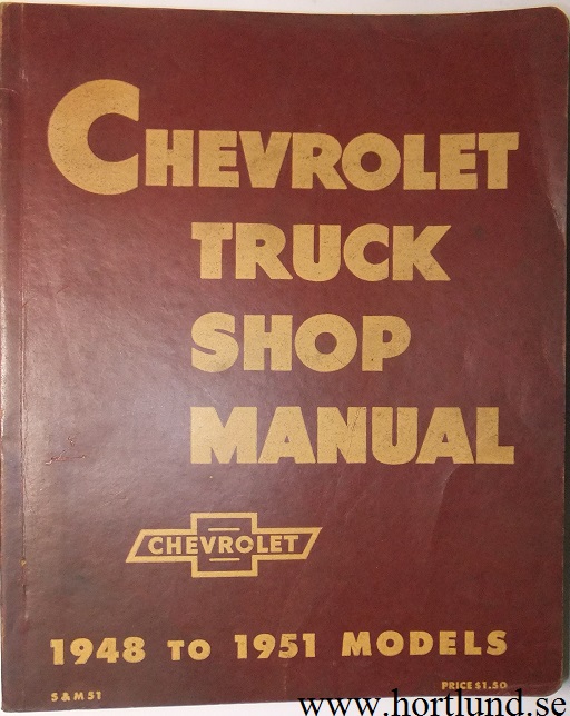 1948-1951 Chevrolet Truck Shop Manual