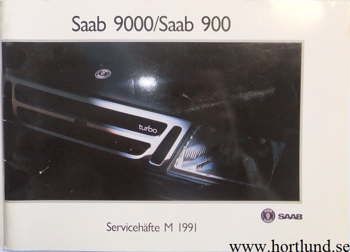 1991 SAAB 900 / 9000 Servicehäfte utg. 1