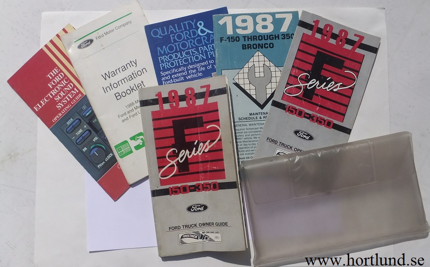 1987 Ford F 150-350 Owner's Manual