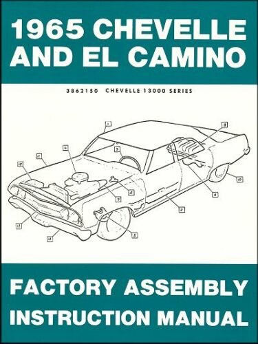 1965 Chevrolet Chevelle and El Camino Factory Assembly Instruction Manual