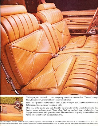 1977 Lincoln Continental Lyxbroschyr - 3
