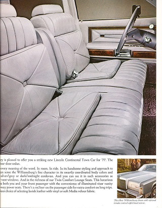 1977 Lincoln Continental Lyxbroschyr - 5