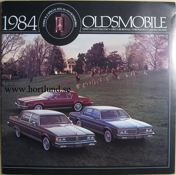 1984 Oldsmobile Toronado 98 Delta 88 Custom Cruiser stor Lyxbroschyr