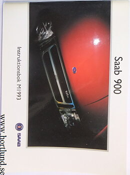 1993 SAAB 900 Instruktionsbok