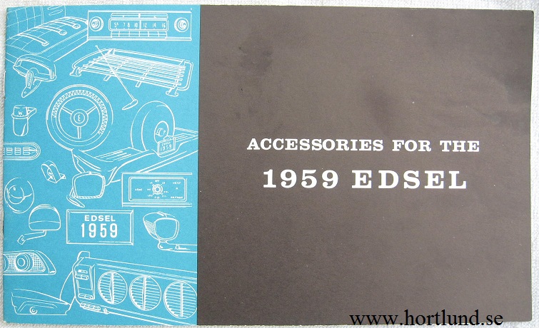 1959 Edsel Accessories Broschyr MD 7105 P&S