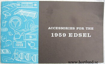 1959 Edsel Accessories Broschyr MD 7105 P&S