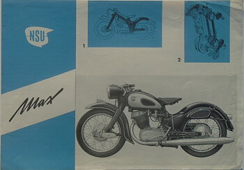 1955 NSU Max broschyr svensk