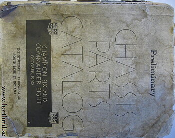 1951 Studebaker Preliminary Chassis Parts Catalog