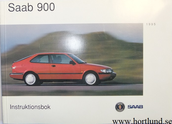 1995 SAAB 900 Instruktionsbok