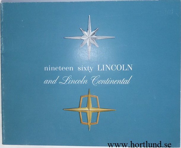 1960 Lincoln broschyr