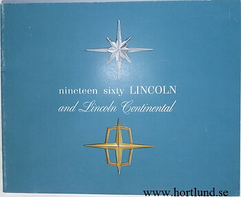 1960 Lincoln broschyr