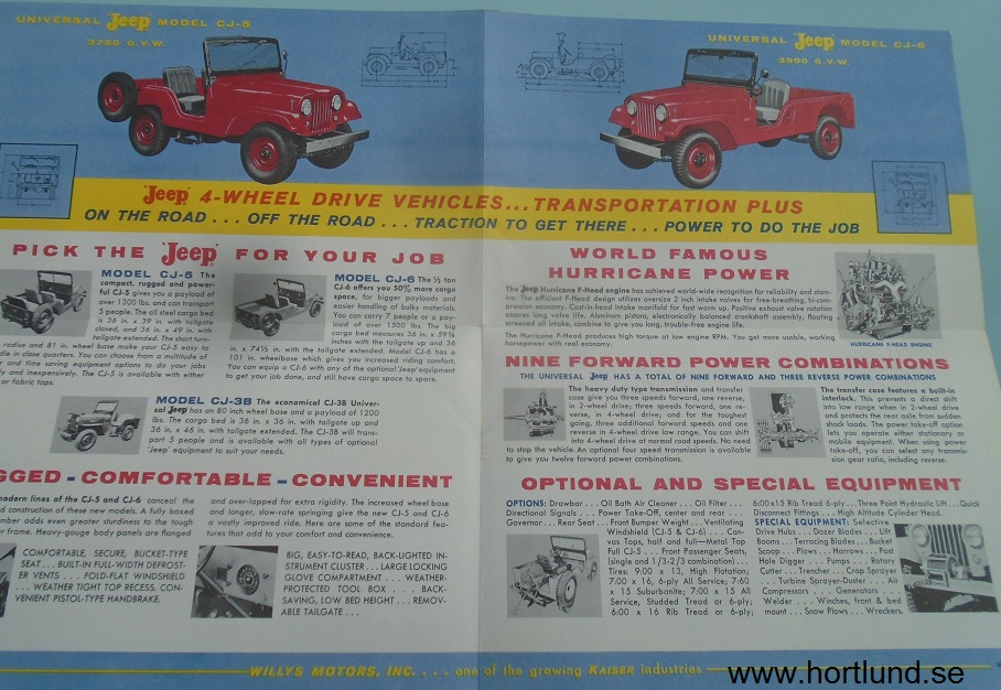 1958 Jeep broschyr - 2