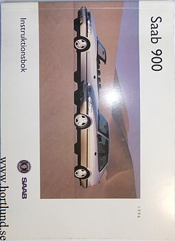1996 SAAB 900 Instruktionsbok