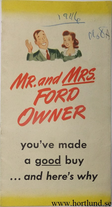1946 Ford Broschyr Mr. and Mrs. ....