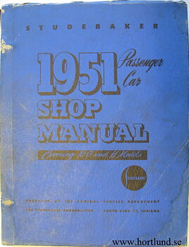 1952 - 1951 Studebaker Shop Manual original